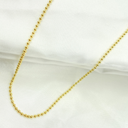 14k Solid Yellow Gold Bead Chain